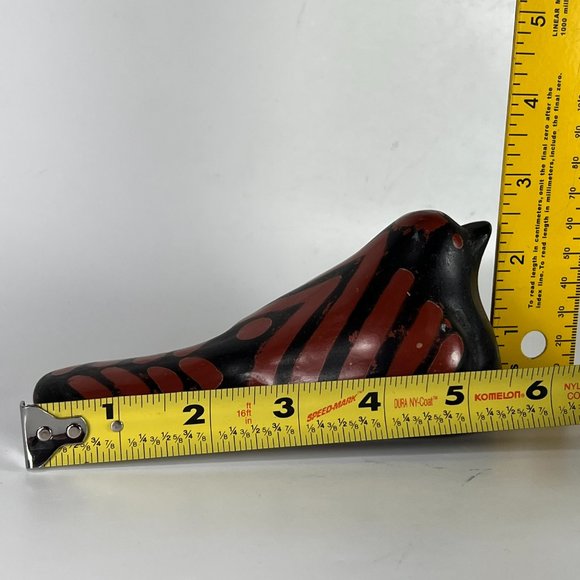 Vtg Peruvian Chulucanas Pottery Dove Sculpture Figurine Collectible Signed - Picture 12 of 13